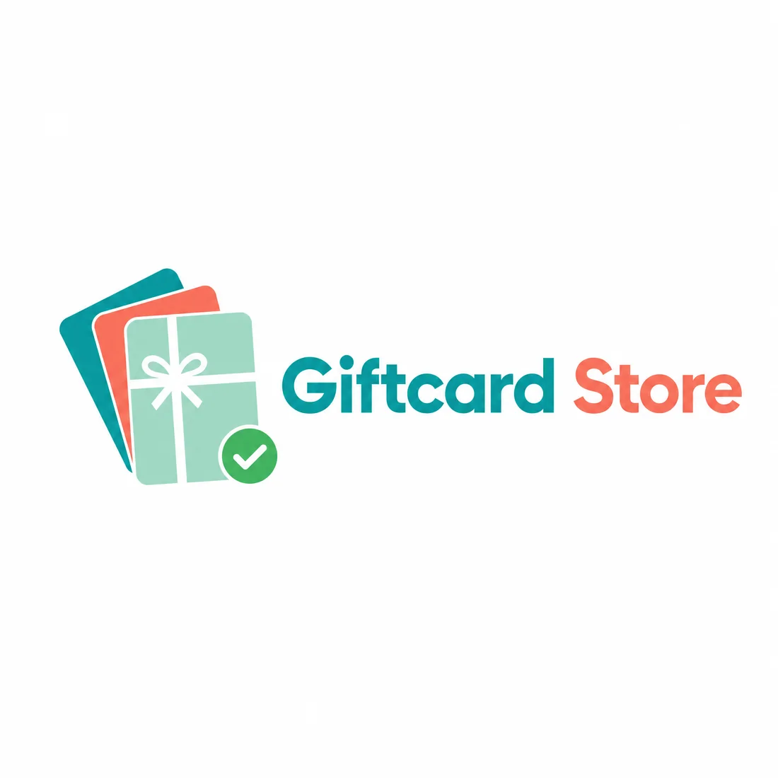 Раунд 2: веер из трёх карт с надписью Giftcard Store